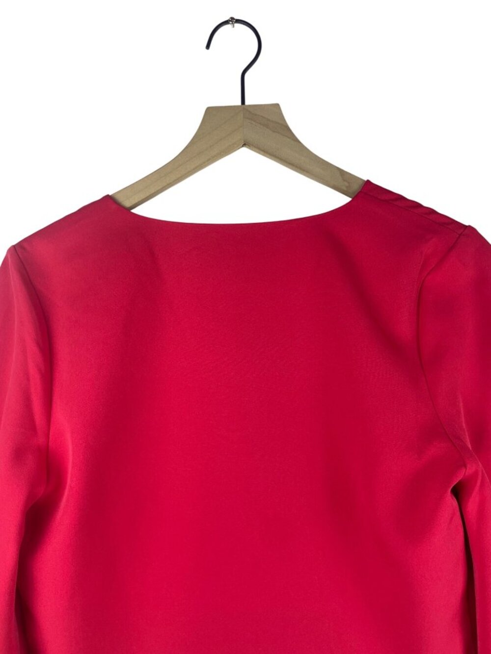 Mare Mare Red V-Neck Flutter Sleeve Cropped Blouse Small - Picture 9 of 9